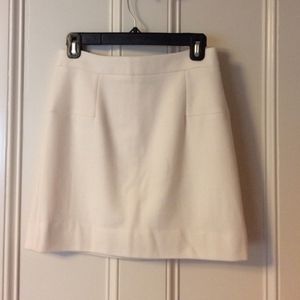 Cream Wool Skirt